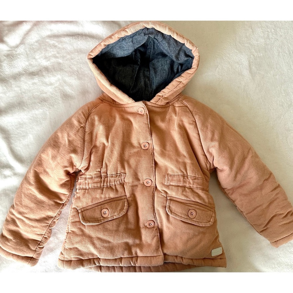7 For All Mankind Pink and Gray Puffer Jackets